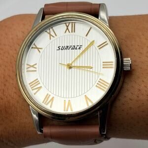Gold & Brown Surface Men’s Watch